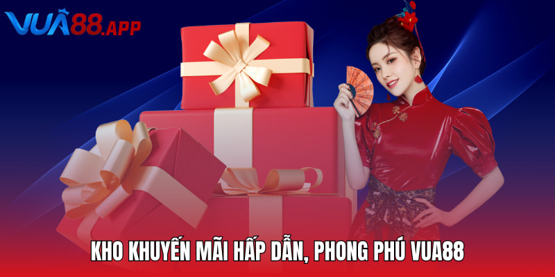 Kho khuyến mãi hấp dẫn, phong phú VUA88