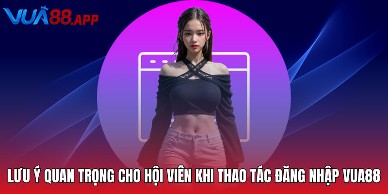 Lưu ý quan trọng cho hội viên khi thao tác đăng nhập Vua88